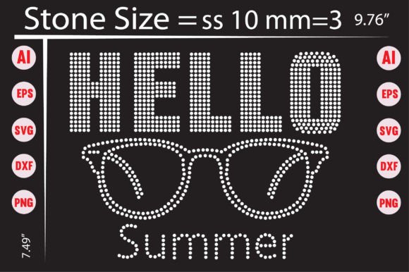 Bring a Sparkle to Your Projects with Hello Summer Rhinestone Templates