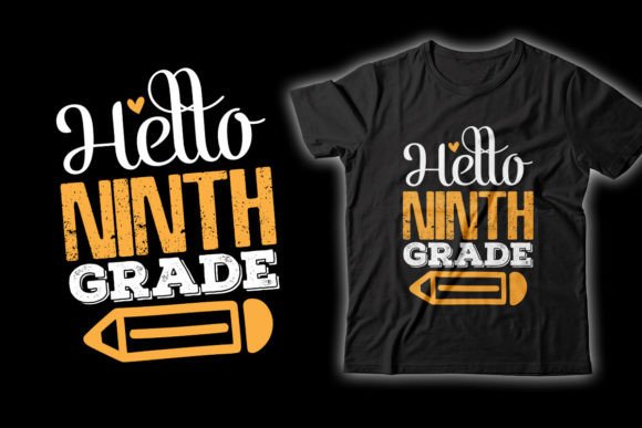 Celebrate Milestones: The Hello Ninth Grade Typography Asset