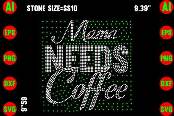 Coffee Rhinestone Design: Sparkling Templates for Your Projects