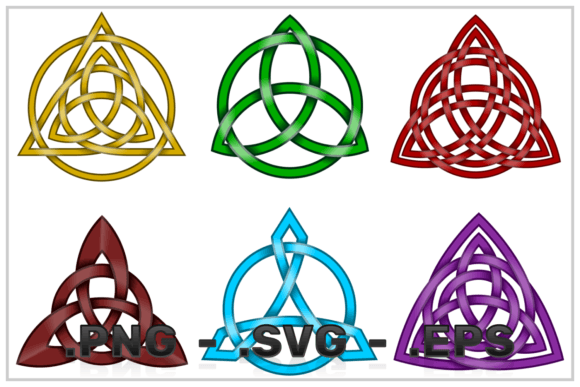 Exploring the Triquetra Symbol: Six Versatile Vector Designs