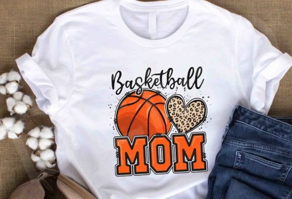 Game Day Style: The Power of a Basketball Mom PNG