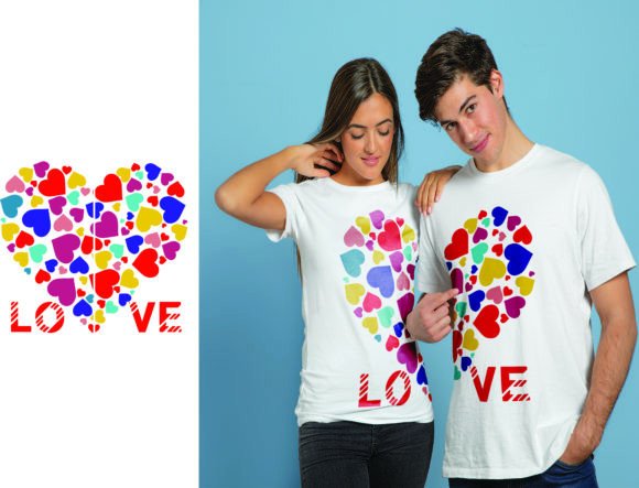 Love Couple Valentine T-Shirt Design: A Vector Toolkit for Heartfelt Creations