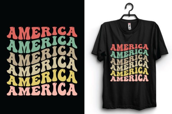 Retro Wavy T-shirt Design: Your Vintage Vibe Instant Download