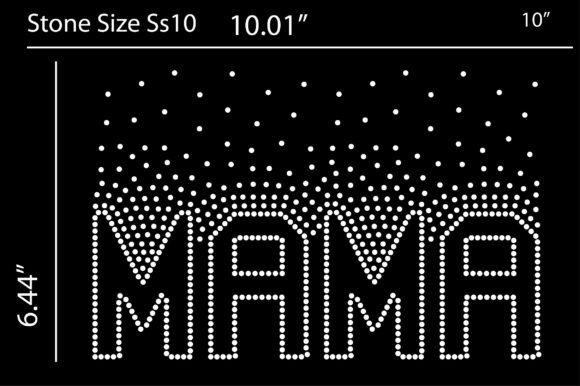 Sparkle and Shine: The MOM Rhinestone Design for Your Brand
