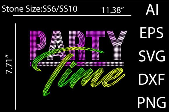 Sparkle Your Designs: Party Time Rhinestone Templates