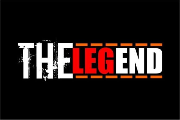 The Legend: A Bold Design for T-Shirts and More