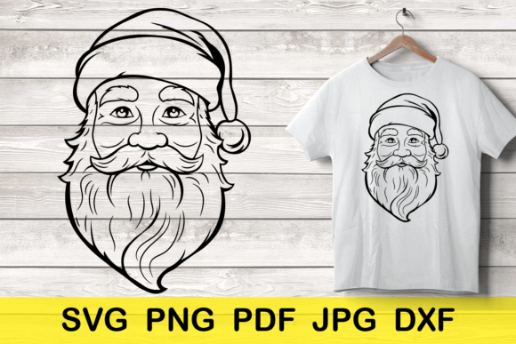 Unwrapping the Magic: Santa Head Christmas Design for Festive Projects
